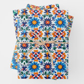Mexican Talavera Wrapping Paper Geschenkpapier Set (Beispiel)