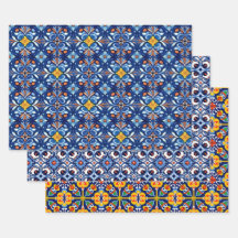 Mexican Talavera Wrapping Paper