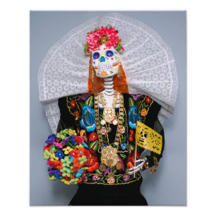 Mexican Tehuana Catrina Fotodruck