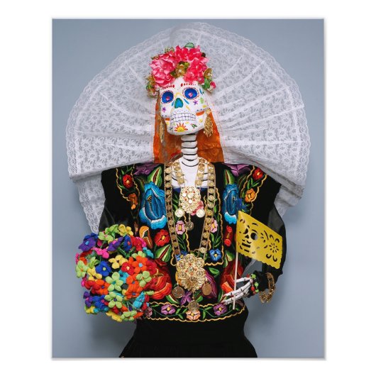 Mexican Tehuana Catrina Fotodruck (Vorne)