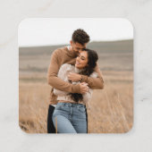 Mexican Terra Cotta QR Code RSVP Card Begleitkarte (Rückseite)