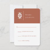 Mexican Terra Cotta RSVP Card Karte (Vorderseite)