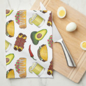 Mexican Tex Mex Food Taco Enchilada Chimichanga Geschirrtuch (Viertel Falte)