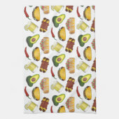 Mexican Tex Mex Food Taco Enchilada Chimichanga Geschirrtuch (Vertikal)