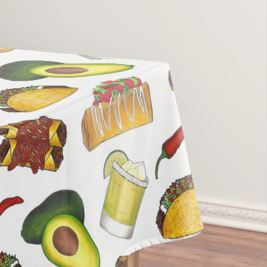 Mexican Tex Mex Food Taco Enchilada Chimichanga Tischdecke (Beispiel)