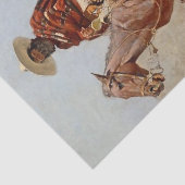 "Mexican Vaquero Horseman" von Frederick Remington Seidenpapier (Ausschnitt)