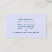 Mexican Violetear Hummingbird Visitenkarte (Rückseite)