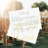 Mexican Wedding Calla Lily Romantic Boda Details Begleitkarte