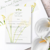 Mexican Wedding Calla Lily RSVP Card