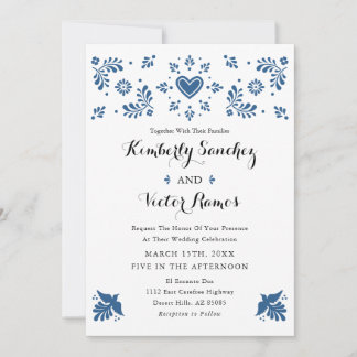 Mexican Wedding Invitation Talavera Inspiriert Einladung