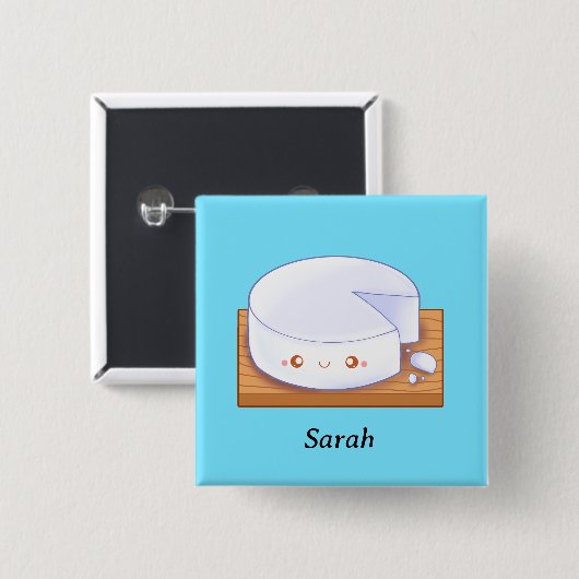 Mexican White Cheese Queso Fresco Button (Vorne & Hinten)