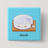 Mexican White Cheese Queso Fresco Button (Vorderseite)