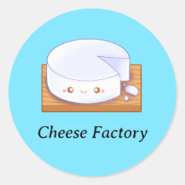 Mexican White Cheese Queso Fresco Runder Aufkleber