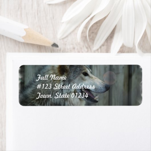 Mexican Wolf Mailing Label (Insitu)