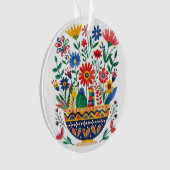 Mexicana Blumenstrauß und Katze, Ornament (Vorderseite)