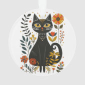 Mexicana Blumenstrauß und Katze, Ornament (Rückseite)