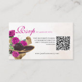 Mexicana Mariachi Charra Magenta Rose Quinceanera Begleitkarte (Vorderseite)