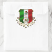 Mexicano Futbol Abzeichen Emblem Fußballschild Runder Aufkleber (Tasche)