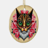 MexiCat: Eine Tiger-Geschichte in Folk Art Keramik Ornament (Rechts)