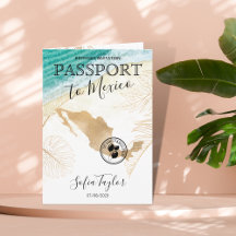 Mexico 50 und fabulous Birthday Passport Karte Inv