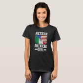 Mexico America Flag Patriotic Mexican American Gir T-Shirt (Vorne ganz)