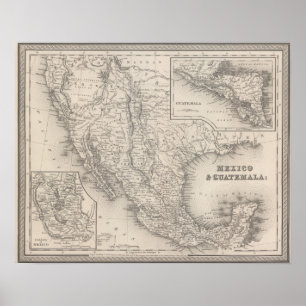 Mexico and Guatemala Poster