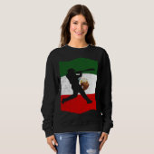 Mexico Baseball Flag for Mexican Baseball Fans Vin Sweatshirt (Vorne ganz)