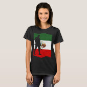 Mexico Baseball Flag for Mexican Baseball Fans Vin T-Shirt (Vorne ganz)