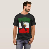 Mexico Baseball Flag for Mexican Baseball Fans Vin T-Shirt (Vorne ganz)