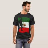 Mexico Baseball Flag for Mexican Baseball Fans Vin T-Shirt (Vorne ganz)