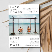 Mexico Beach Destination Foto Wedding Save The Date