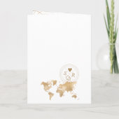 Mexico Beach Hochzeit in Urlaubsort Passport QR Co Einladung (Rückseite)