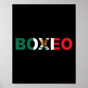 Mexico Boxeo Boxing T Shirt Bekleidung Poster