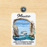 Mexico Cabo Arch Cruise Ship Stateroom Magnet<br><div class="desc">Dieses Design kann in dem Bereich personalisiert werden, der durch das Ändern des Fotos und/oder Textes zur Verfügung gestellt wird. Sie können auch angepasst werden, indem Sie auf Vorlage personalisieren klicken und dann auf die Schaltfläche klicken, um weitere Optionen anzupassen, um die Hintergrundfarbe zu löschen oder zu ändern, Text hinzuzufügen,...</div>