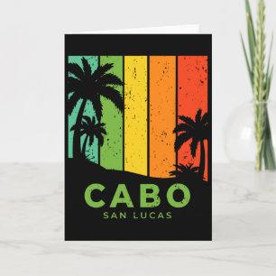 Mexico Cabo San Lucas Reise Urlaub Vintage Souveni Karte