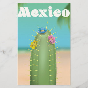 Mexico Cactus travel poster Briefpapier