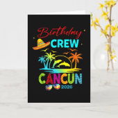 Mexico Cancun Birthday Boy Trip Vacation 2026 Matc Karte (Gelbe Blume)