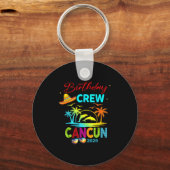 Mexico Cancun Birthday Boy Trip Vacation 2026 Matc Schlüsselanhänger (Vorderseite)