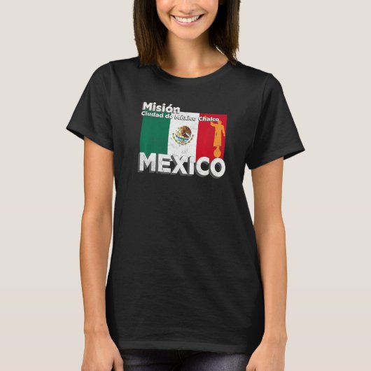 Mexico CDMX Chalco LDS Mission Missionary Premium T-Shirt (Vorderseite)