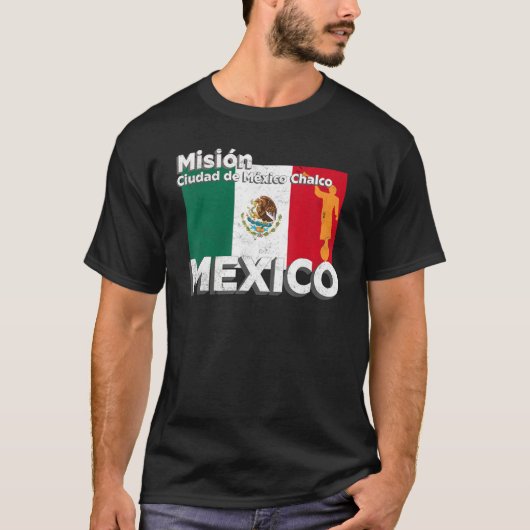 Mexico CDMX Chalco LDS Mission Missionary T-Shirt (Vorderseite)