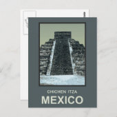 Mexico Chichen Itza Postkarte (Vorne/Hinten)