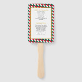 MEXICO Christliches Hochzeitsprogramm Fächer (Rückseite)