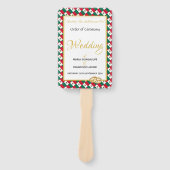 MEXICO Christliches Hochzeitsprogramm Fächer (Vorderseite)