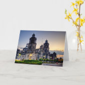 Mexico City Cathedral Karte (Gelbe Blume)