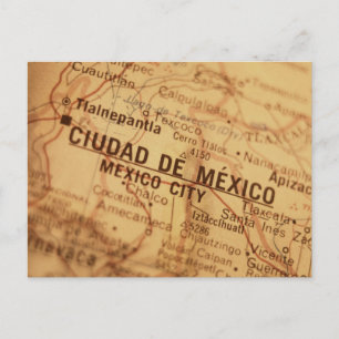 MEXICO CITY Historische Karte