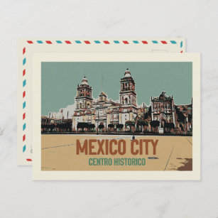 Mexico City Kathedrale, historisches Zentrum, Mexi Postkarte