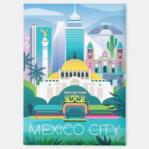 Mexico City Kühlschrank Magnet