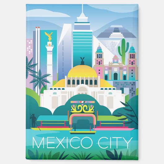 Mexico City Kühlschrank Magnet (Vorderseite)