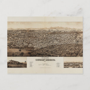 Mexico City, Mexiko (1890) Postkarte