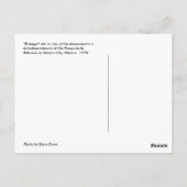 Mexico City Paseo de la Reforma Postkarte (Rückseite)